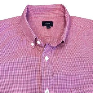 J. Crew Red/White Checkered Button Down Shirt